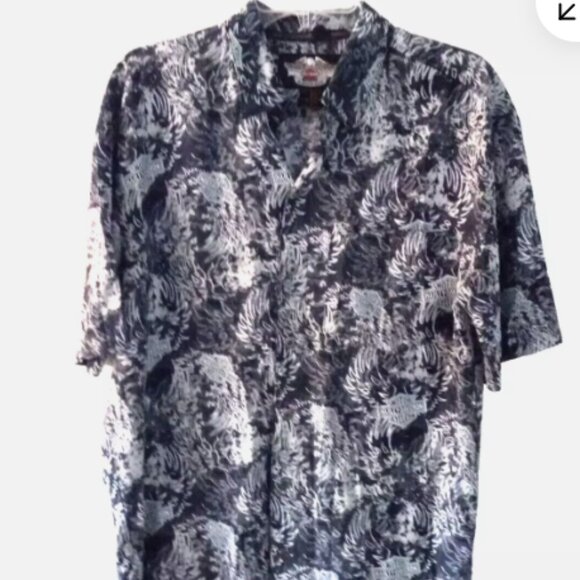 Harley-Davidson Hawaiian Shirt Men’s Size S Black Motorcycle Tropical Button Up - Picture 2 of 11